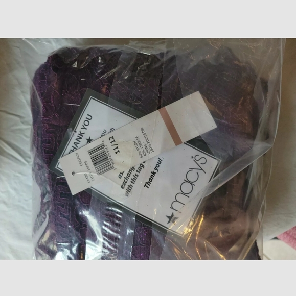 🆕 Glitter Lace Plunge Formal Gown Dress Purple - Picture 5 of 6